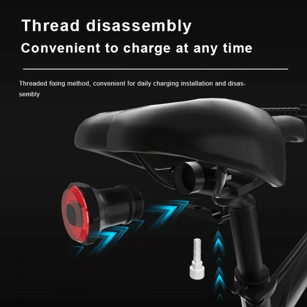 X-Tiger Bike Rear Light IPx6 Waterproof LED Charging Bicycle Smart Auto Brake Sensing Light Accessories Bike Taillight Light