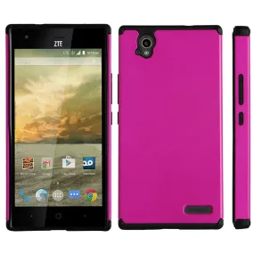 ZTE Warp Elite | ZTE N9158 Case, SlimHybrid Dual Layer Armor[Impact/Shock Resistant] Case for ZTE Warp Elite - Hot Pink/Black