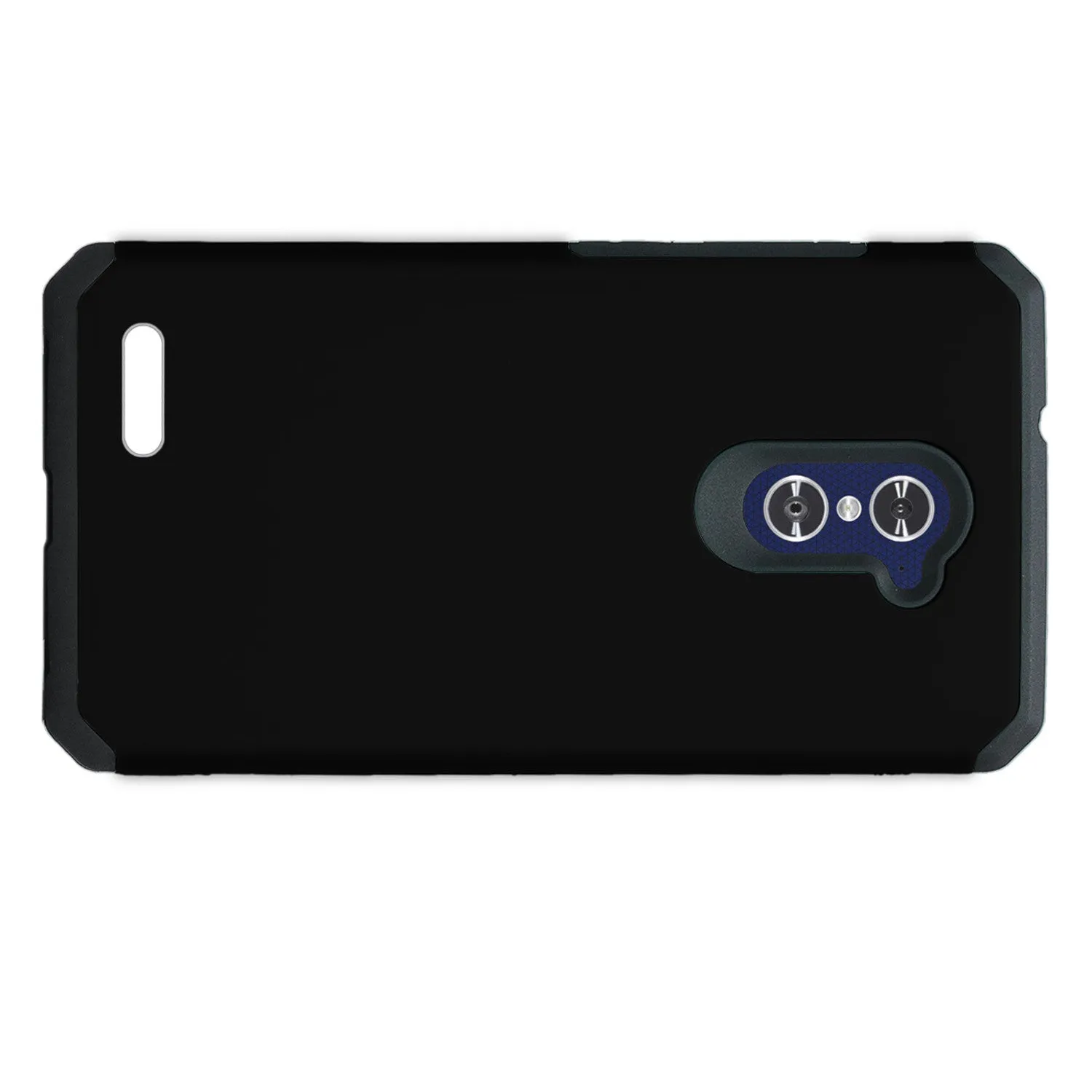 ZTE ZMAX Pro Case, ZTE Blade X Max, ZTE Carry, Slim Hybrid Dual Layer Armor[Shock Absorbent] Case for ZMAX Pro - Black