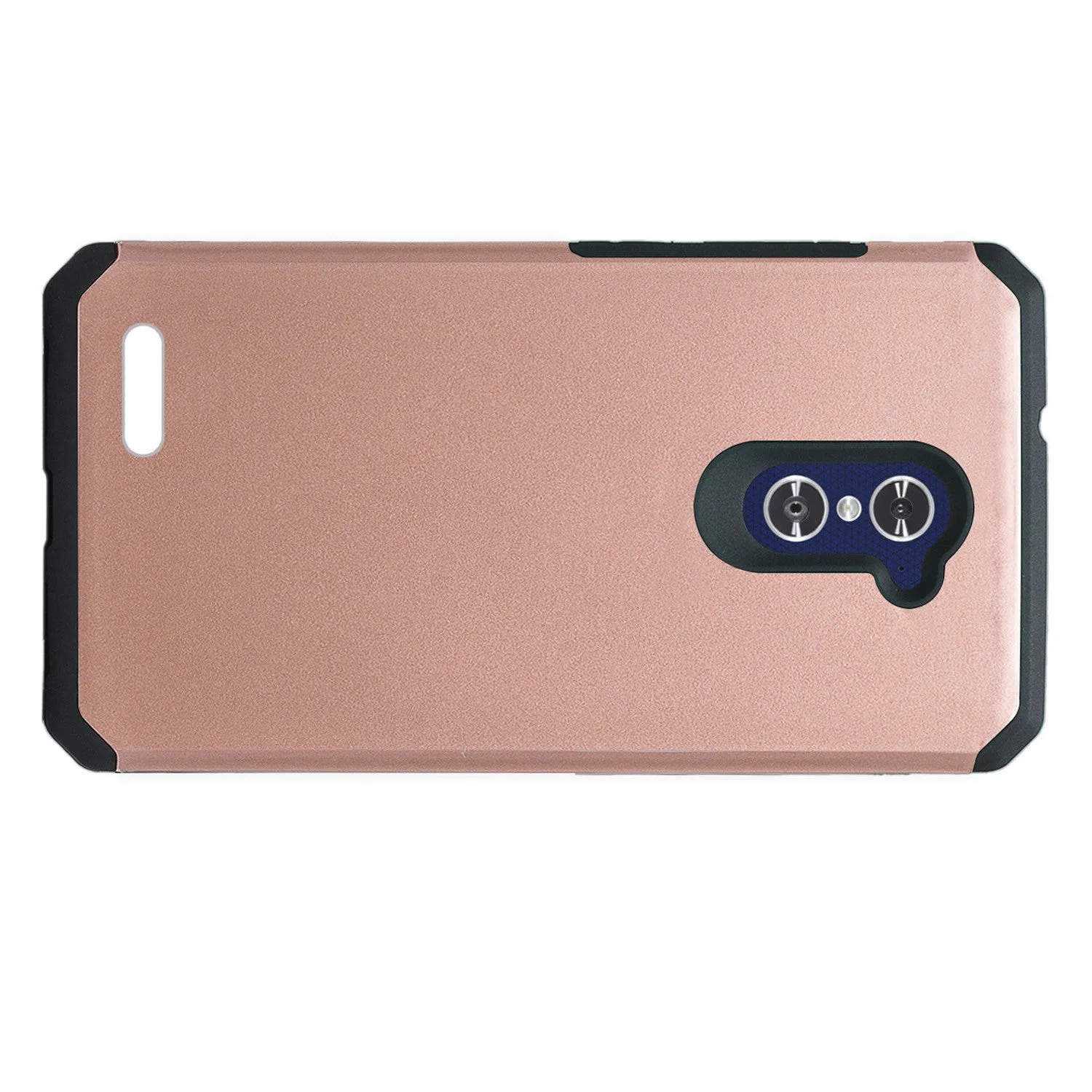 ZTE ZMAX Pro Case, ZTE Blade X Max, ZTE Carry, Slim Hybrid Dual Layer Armor[Shock Absorbent] Case for ZMAX Pro - Rose Gold